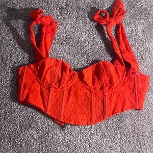 tiger mist corset crop top